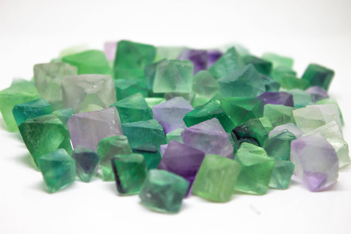 Rainbow Fluorite Octahedrals