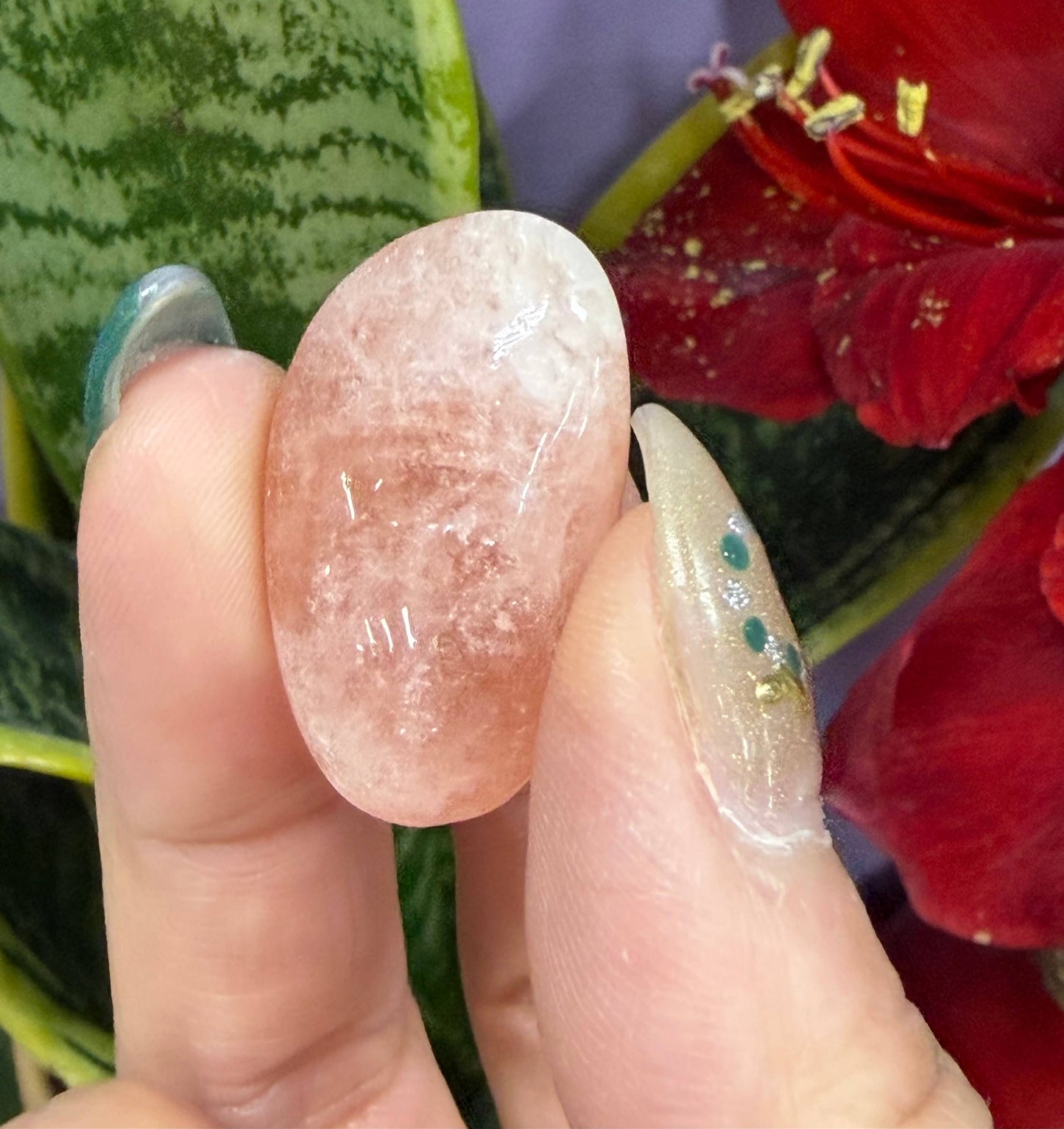 Tumbled/Polished Natural Pink Morganite