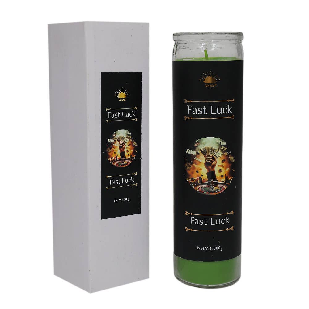 Fast Luck 7-Day Ritual Candle (8" x 2")