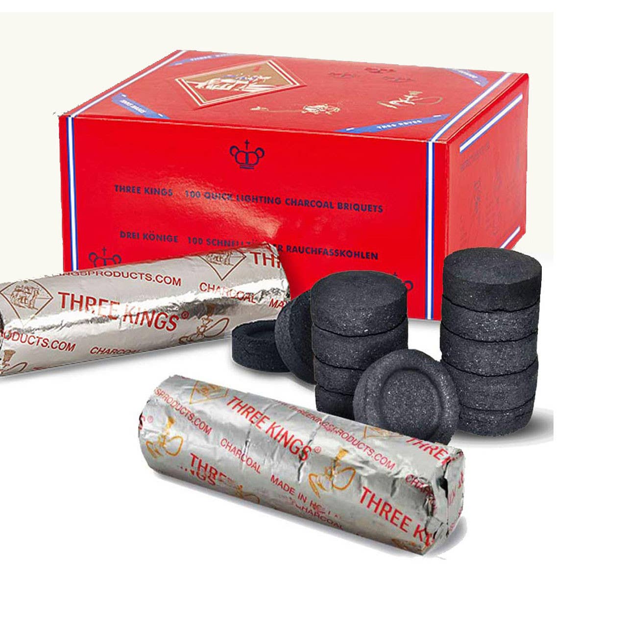 Three Kings Lighting Charcoal Briquets
