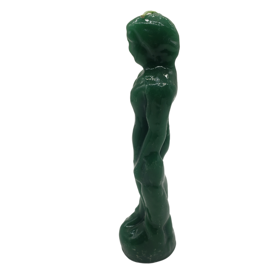 Green Masculine Candle (8")