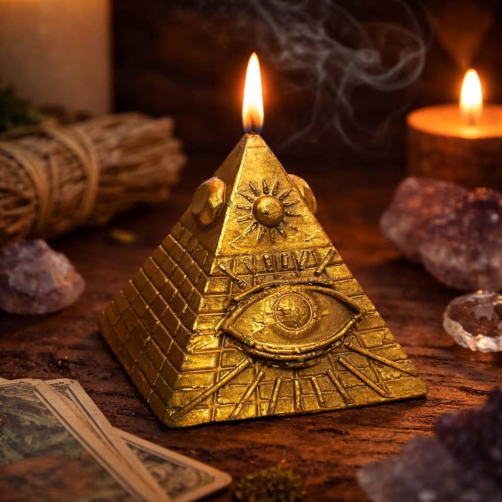Eye Of Providence Pyramid Candle (3")