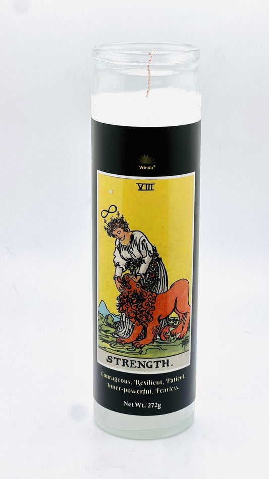 Strength Tarot Candle  (8" x 2")