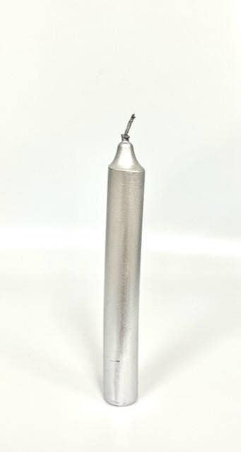 Silver Taper Candles (6")