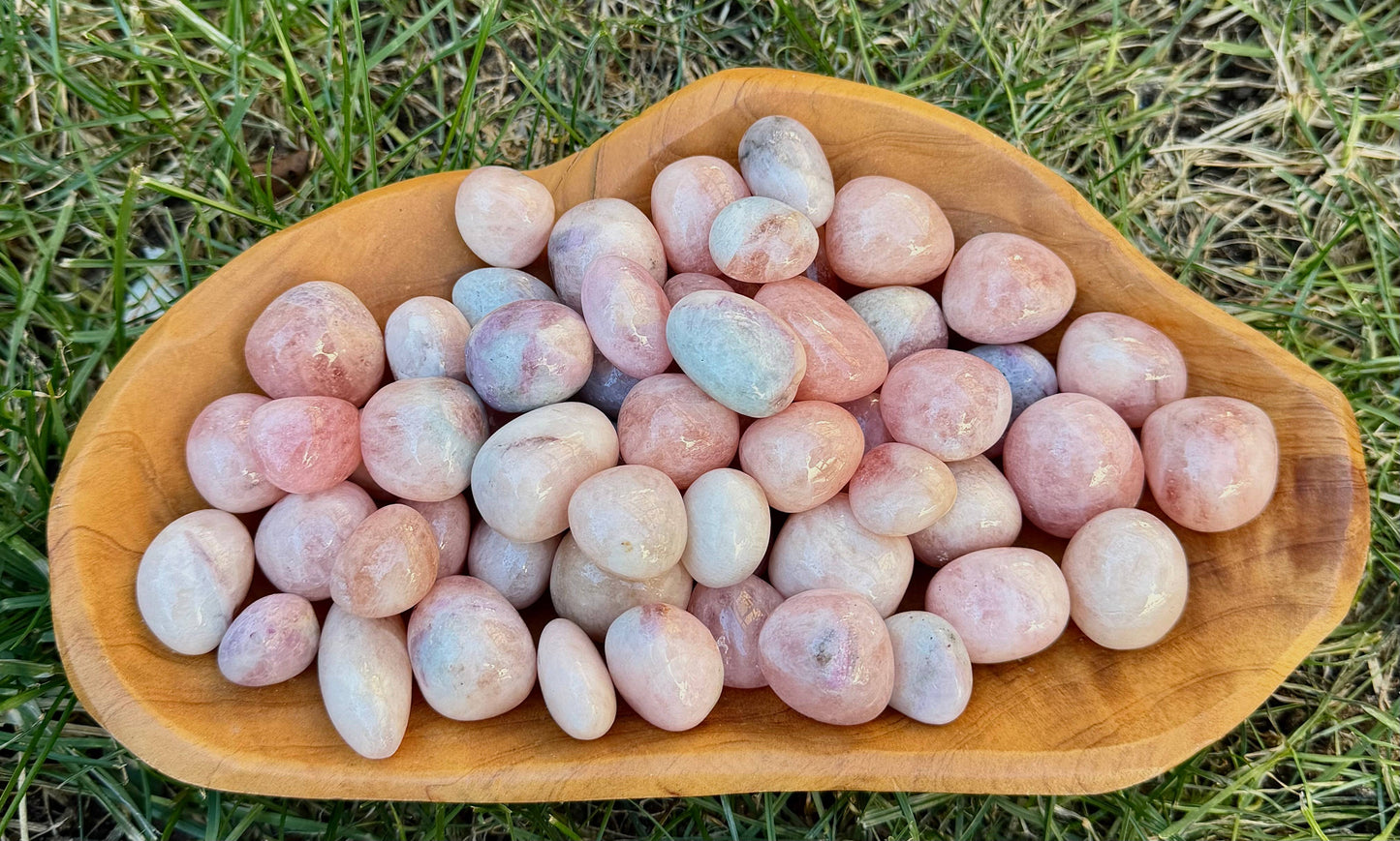 Tumbled/Polished Natural Pink Morganite