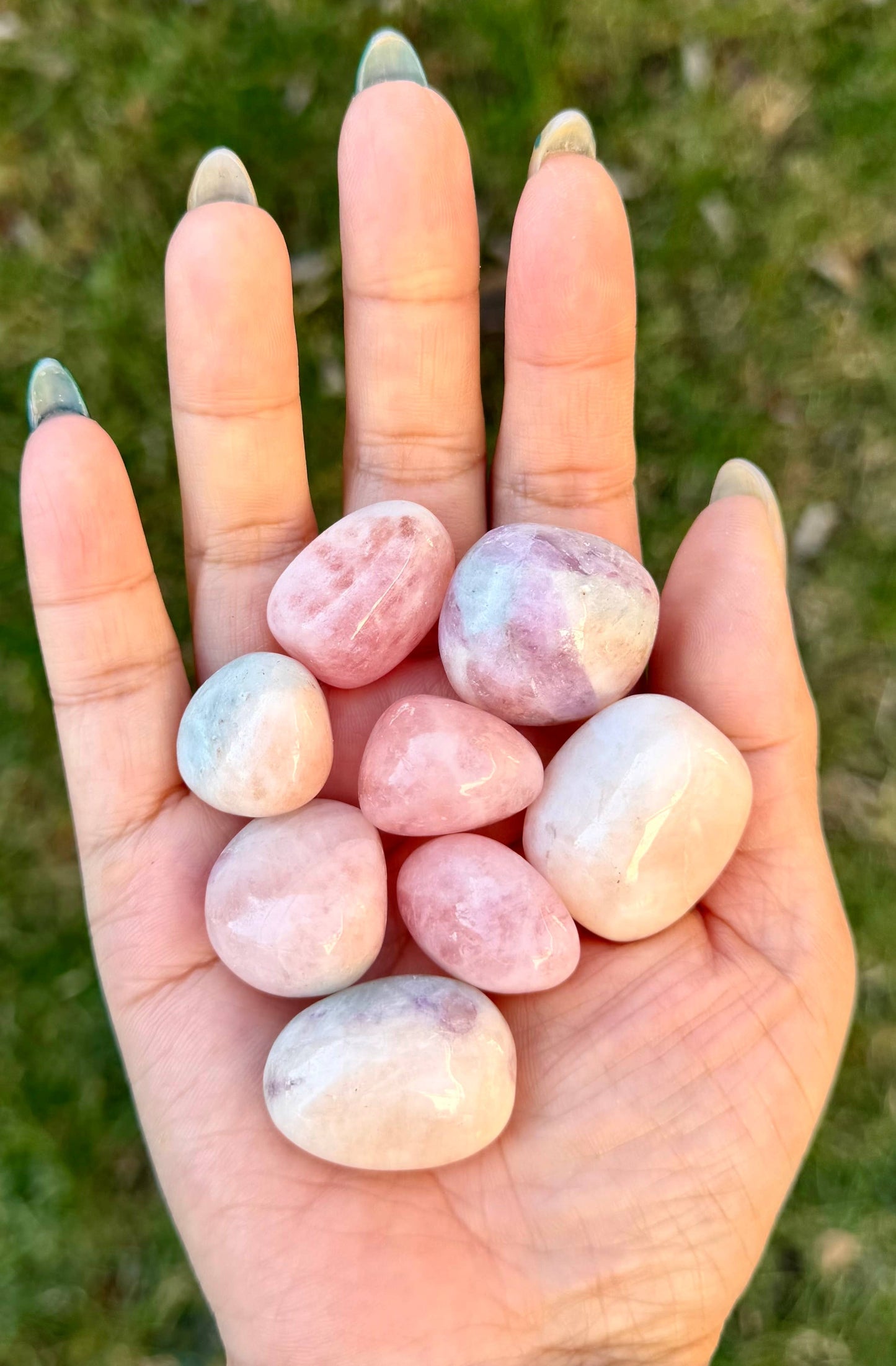 Tumbled/Polished Natural Pink Morganite
