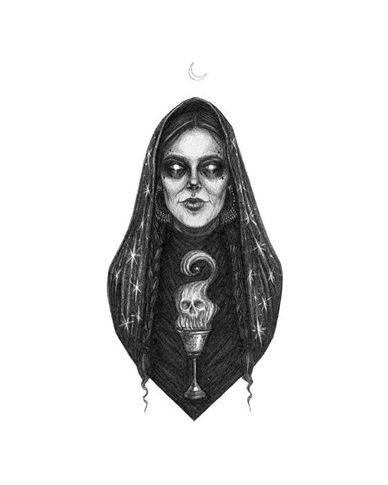 Manāt, Arabian Goddess Of Fate Fine Art Print (5" x 7")