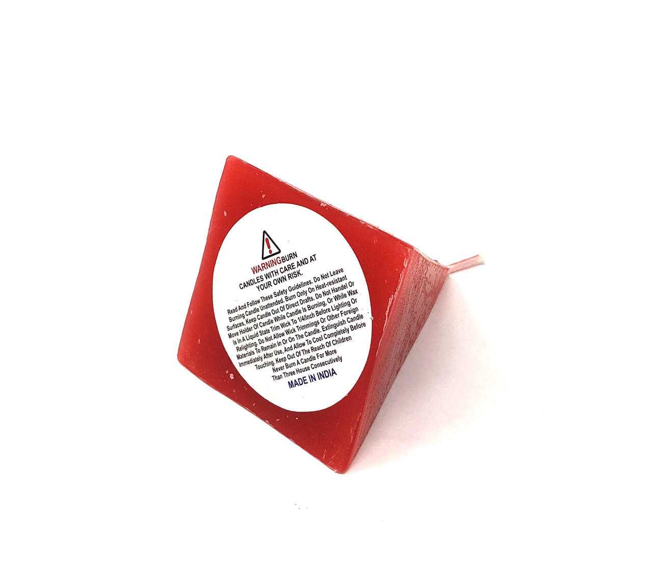 Red Pyramid Candle