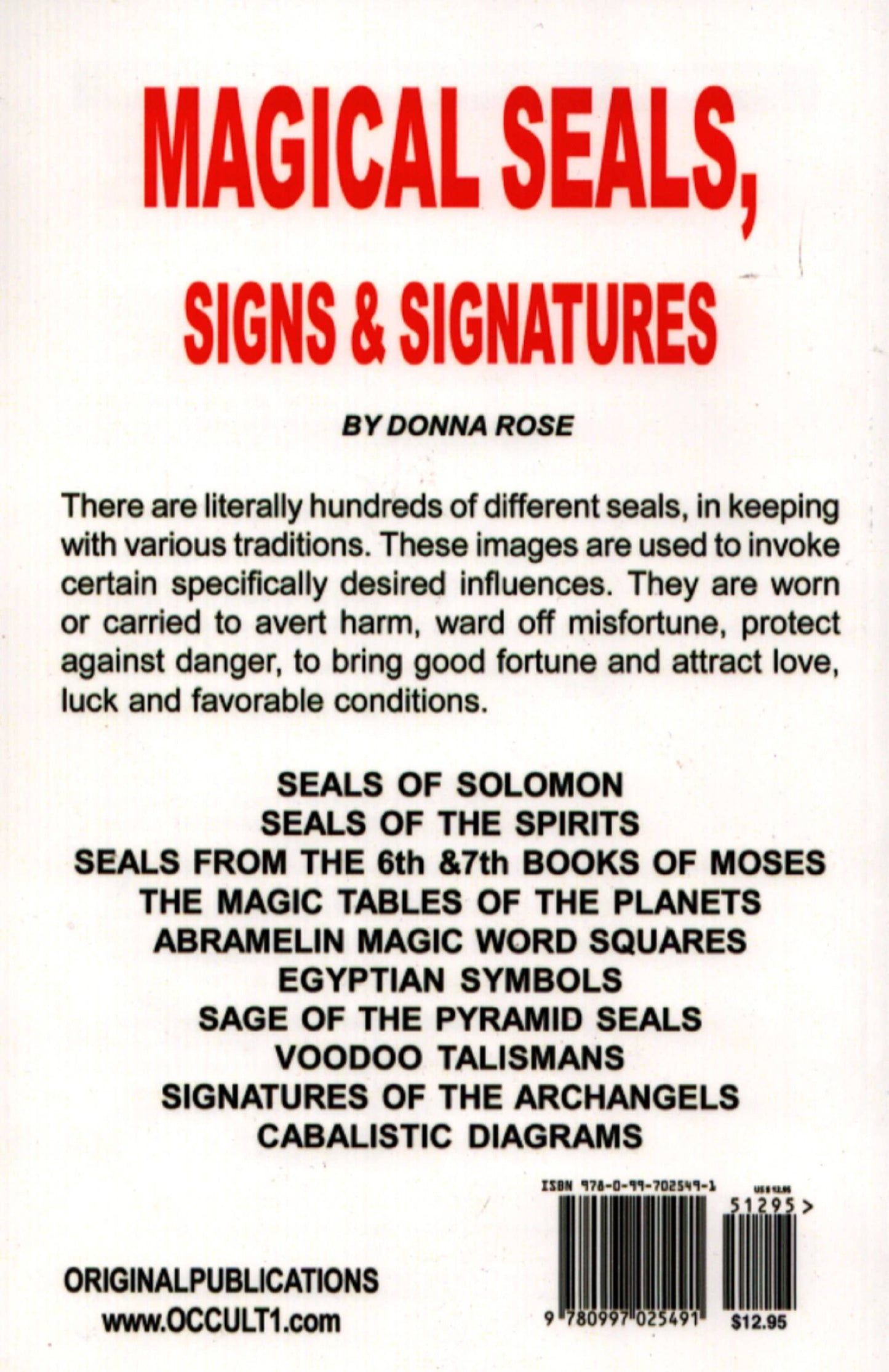 Magical Seals, Signs & Signatures by Donna Rose (Paperback)