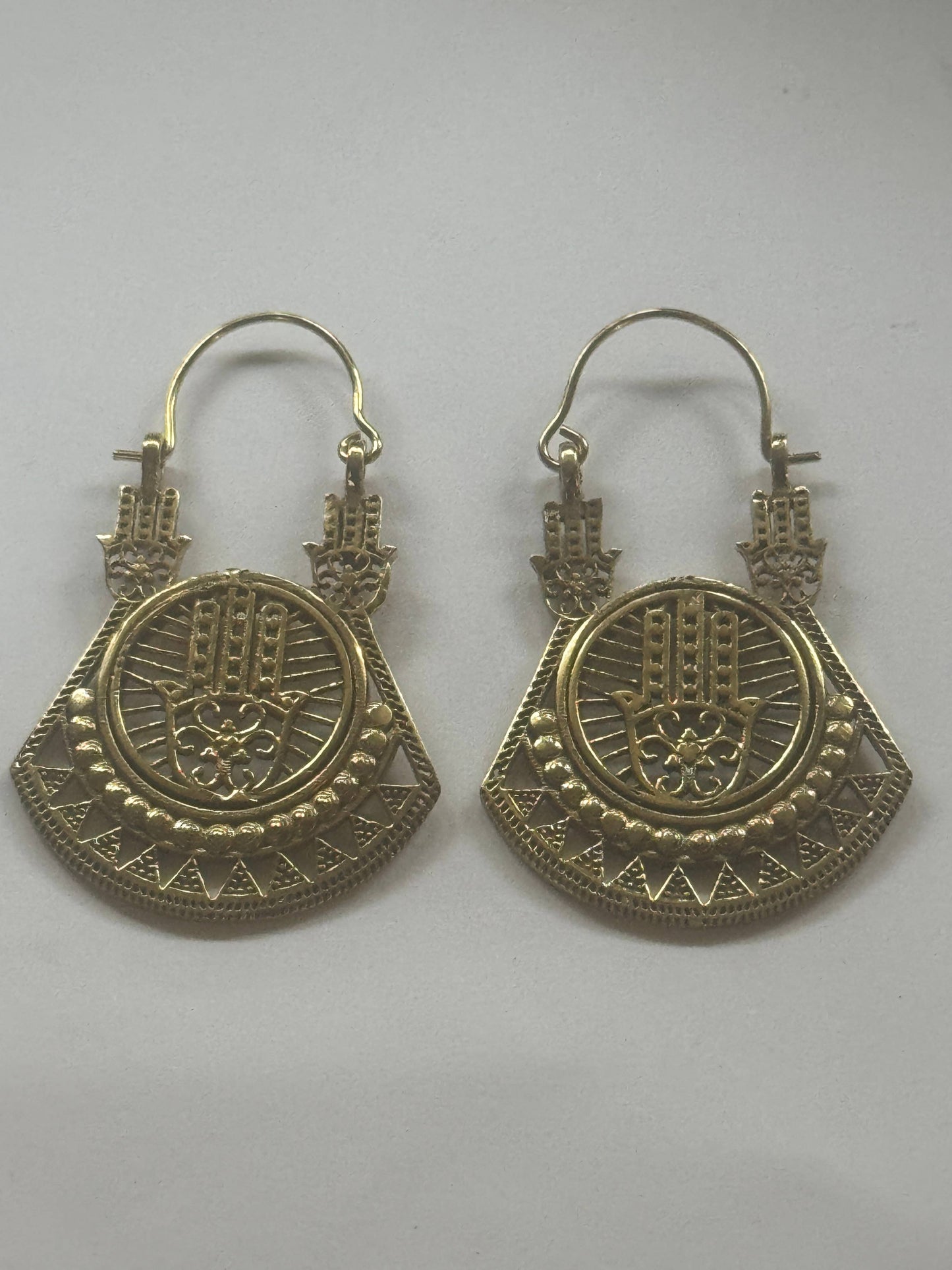 Hamsa Shield Earrings