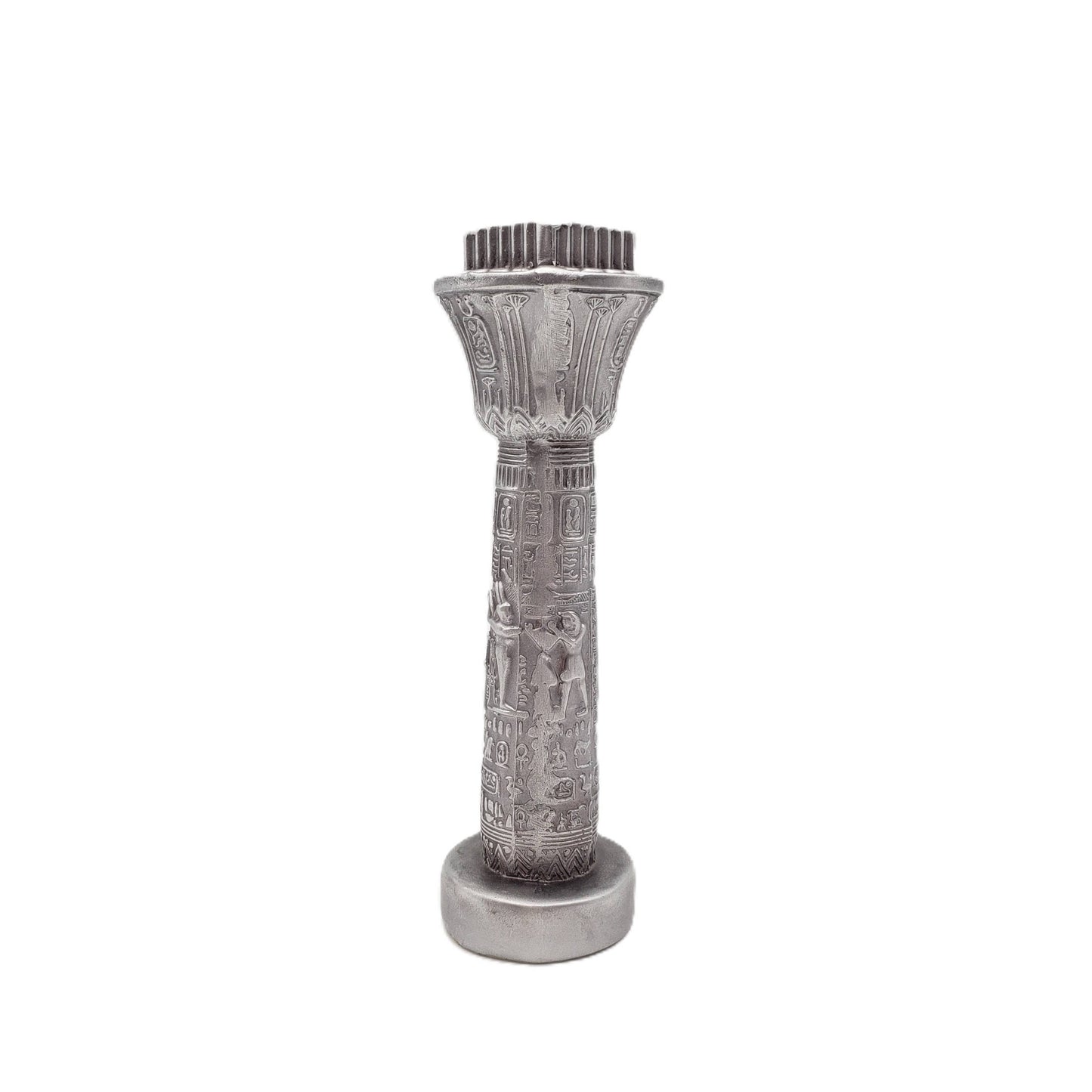 Egyptian Pillar Candlestick Holder (6.5")