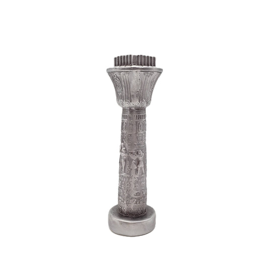 Egyptian Pillar Candlestick Holder (6.5")