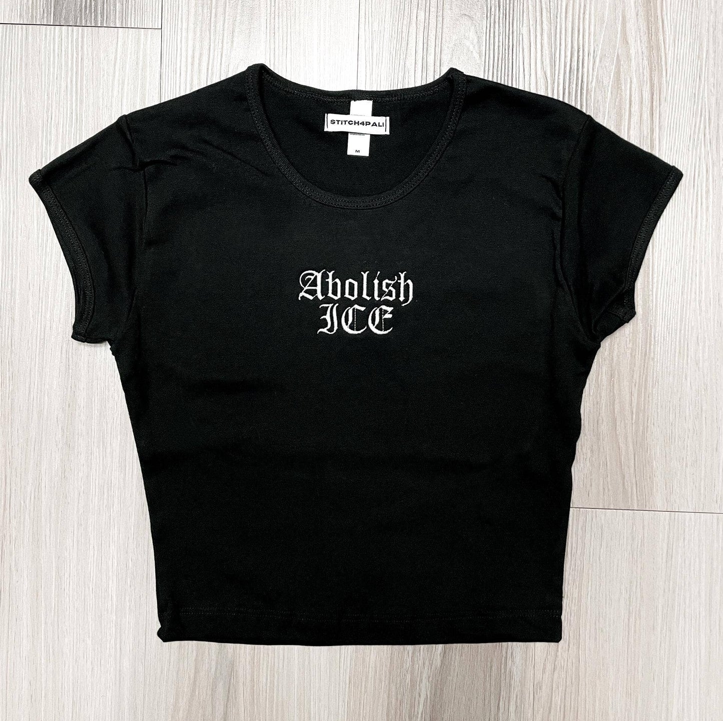 "Abolish Ice" Cropped T-Shirt