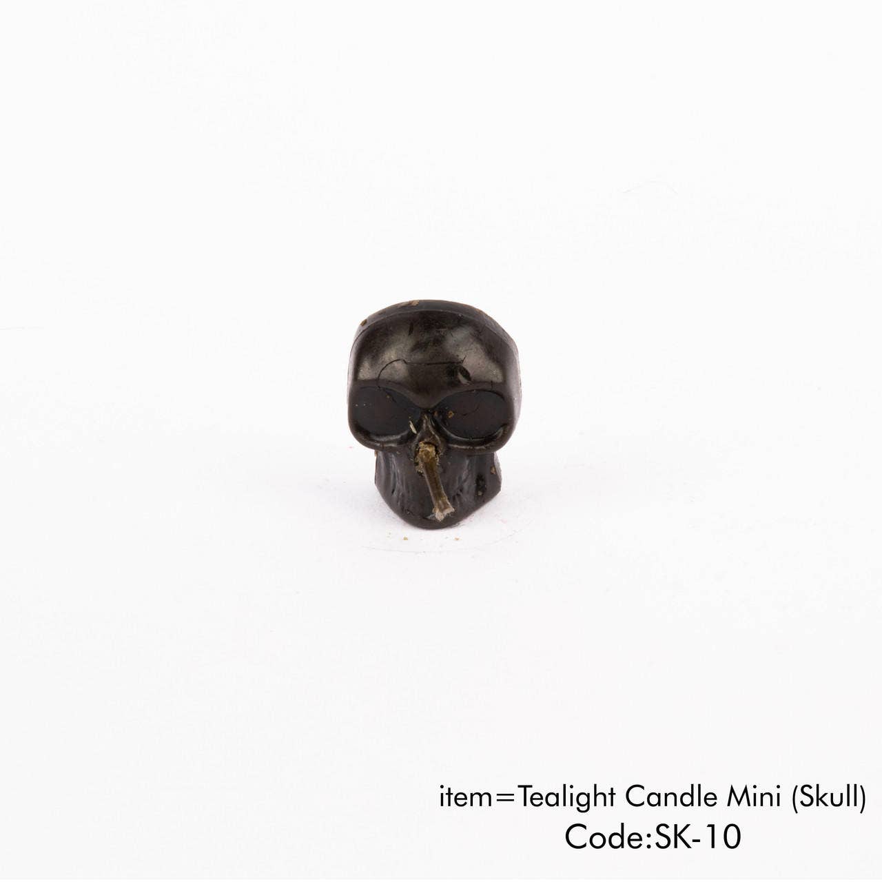 Black Skull Candles (10 Pack)