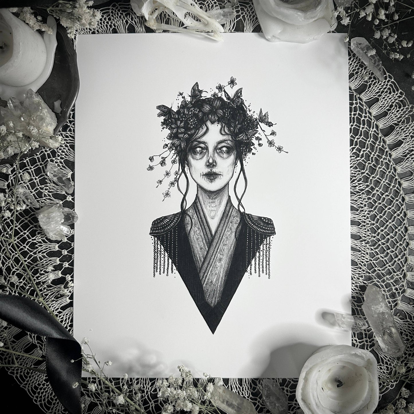 Izanami, Japanese Goddess Of Life Death Fine Art Print (5" x 7")