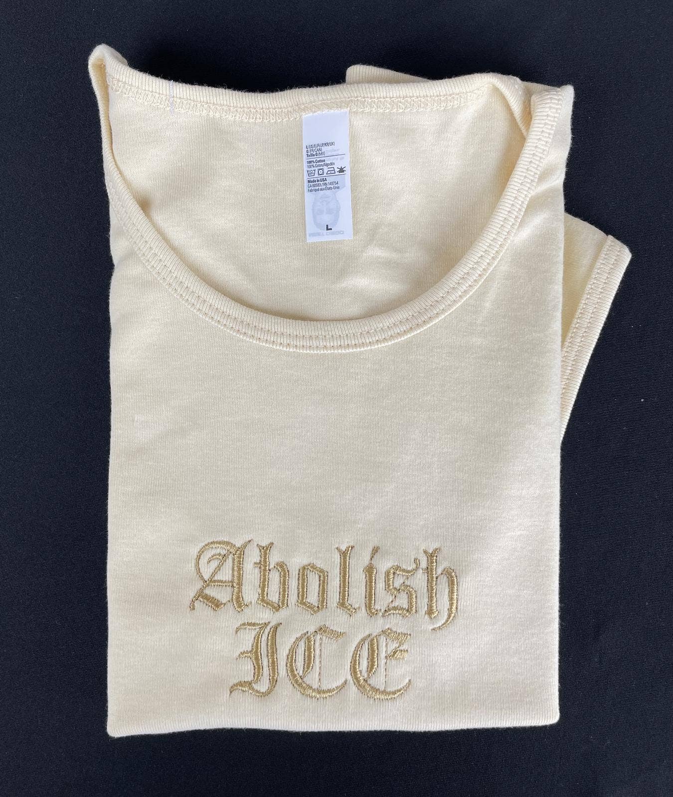 "Abolish Ice" Cropped T-Shirt