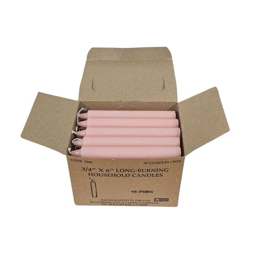 Pink Spell Candle (6")