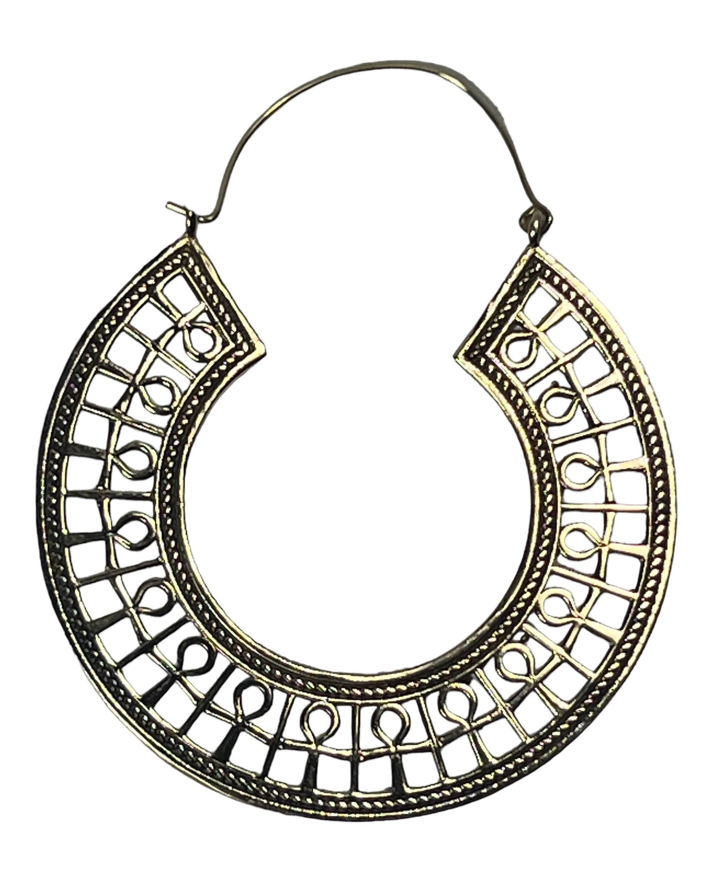 Ankh Hoop Earring (Large)
