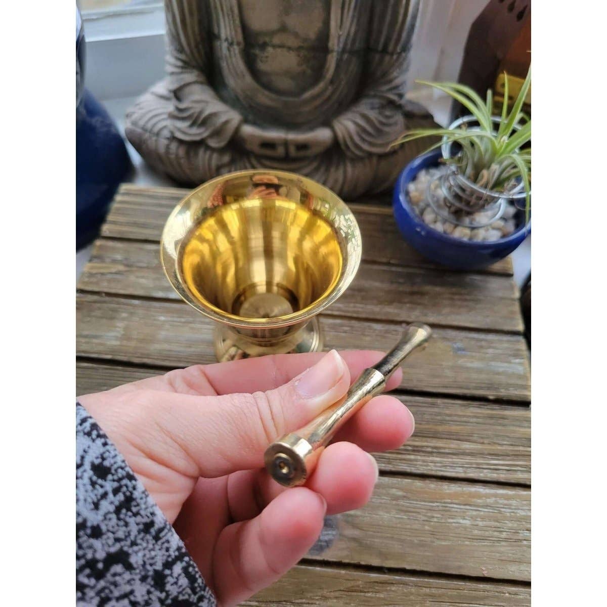 Small Brass Mortar And Pestle Set Apothecary Small Mortar