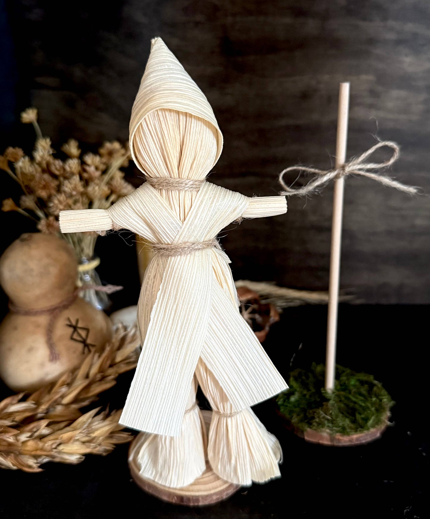 Wood Stand For Corn Husk Poppets