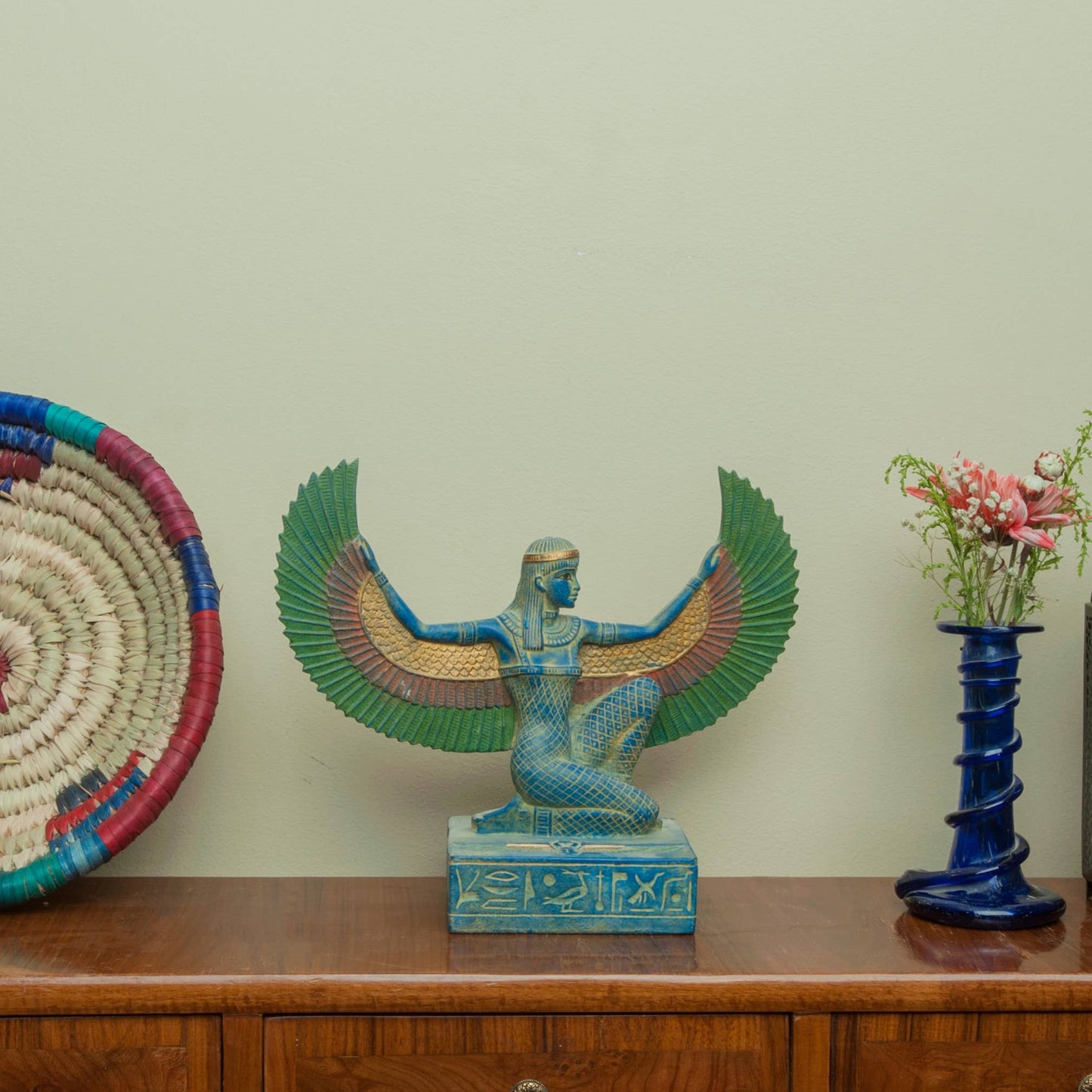 Egyptian Winged Isis Statue (9")