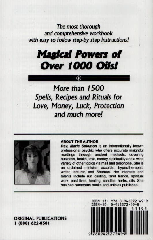 Helping Yourself With Magical Oils A-Z by Maria Solomon (Paperback)