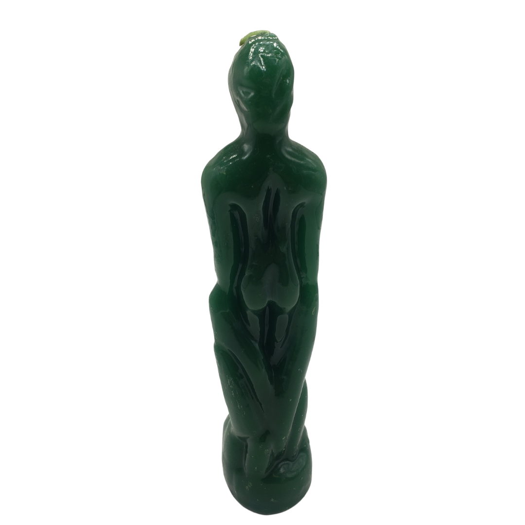 Green Masculine Candle (8")