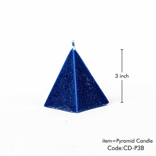 Indigo Pyramid Candle