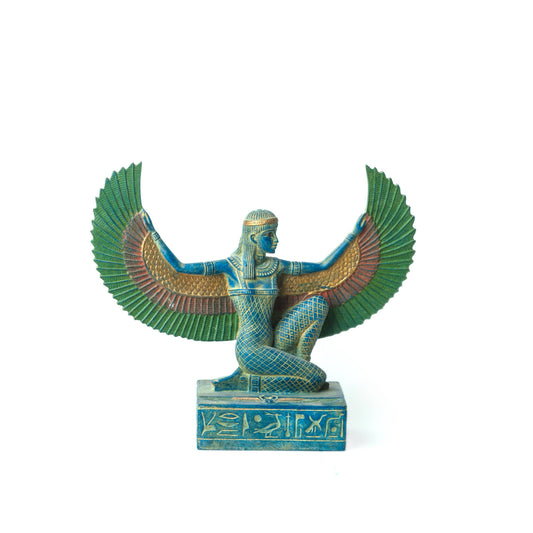 Egyptian Winged Isis Statue (9")