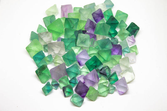 Rainbow Fluorite Octahedrals