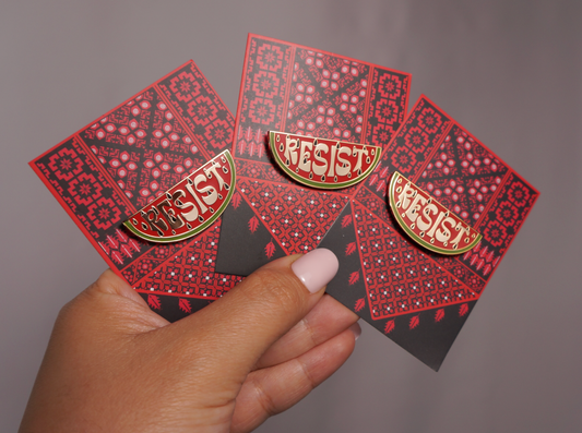 Resist Watermelon Enamel Pin