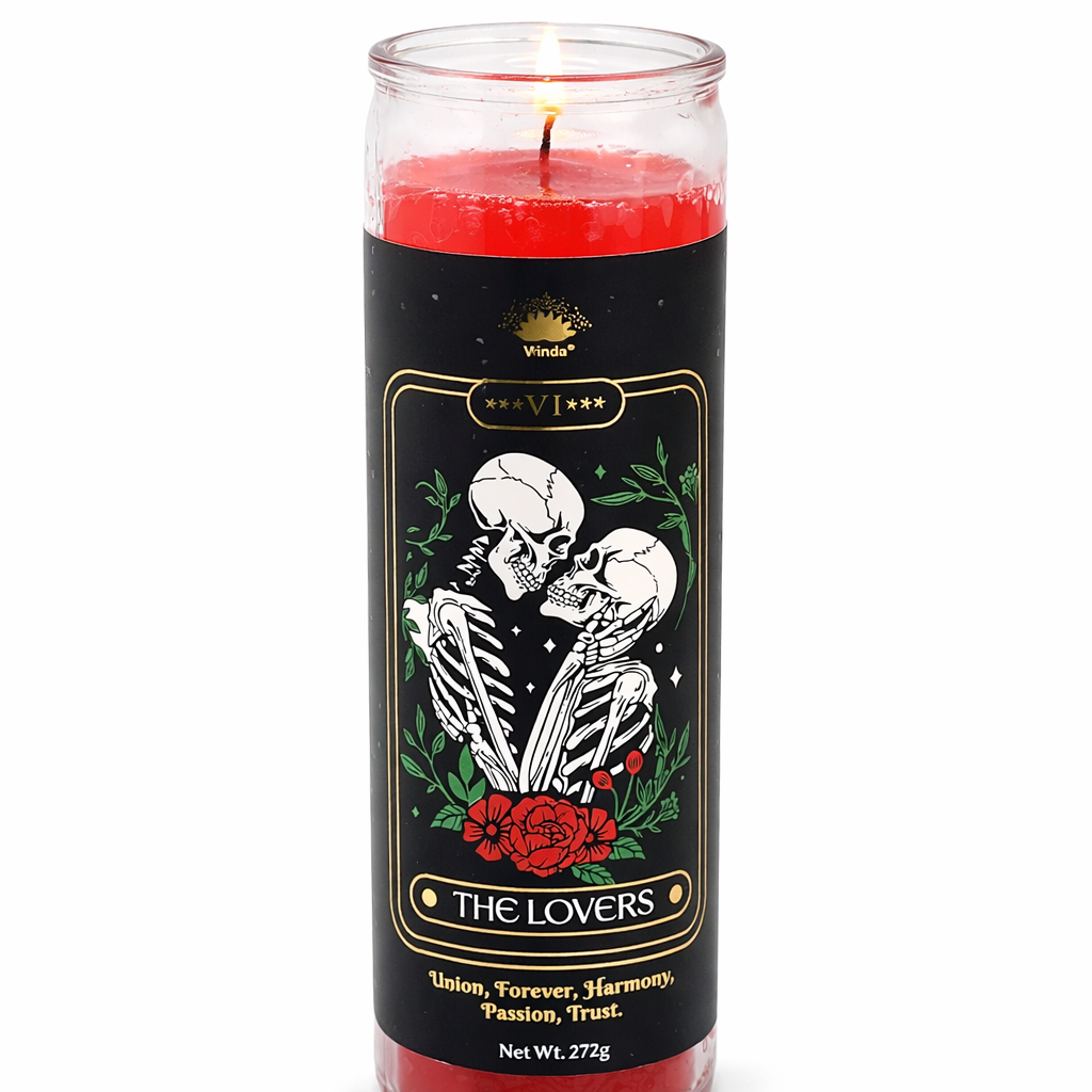 Eternal Lovers Tarot Candle (8" x 2")