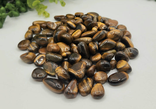 Tumbled/Polished Yellow Tiger Eye