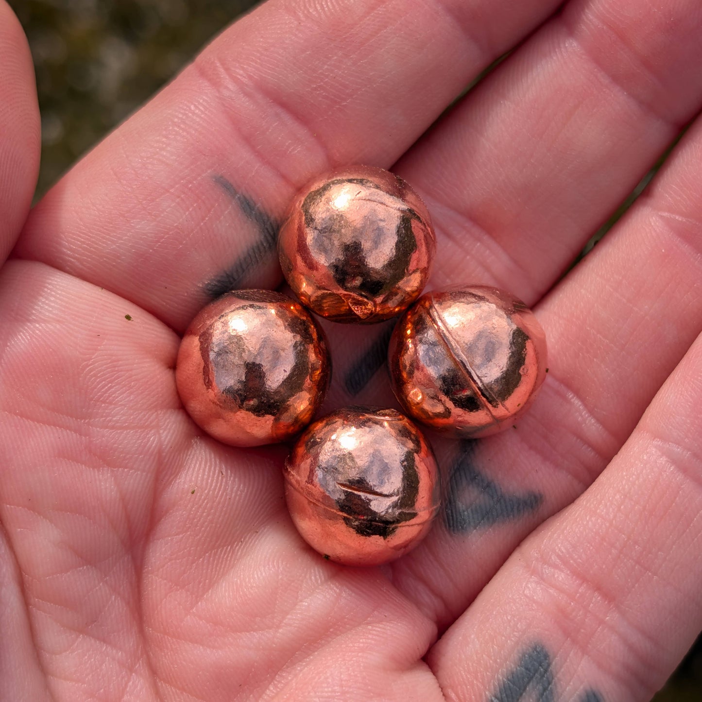 Tiny Copper Spheres