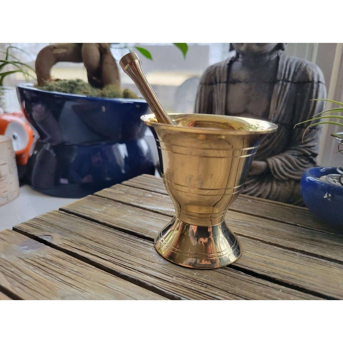 Small Brass Mortar And Pestle Set Apothecary Small Mortar