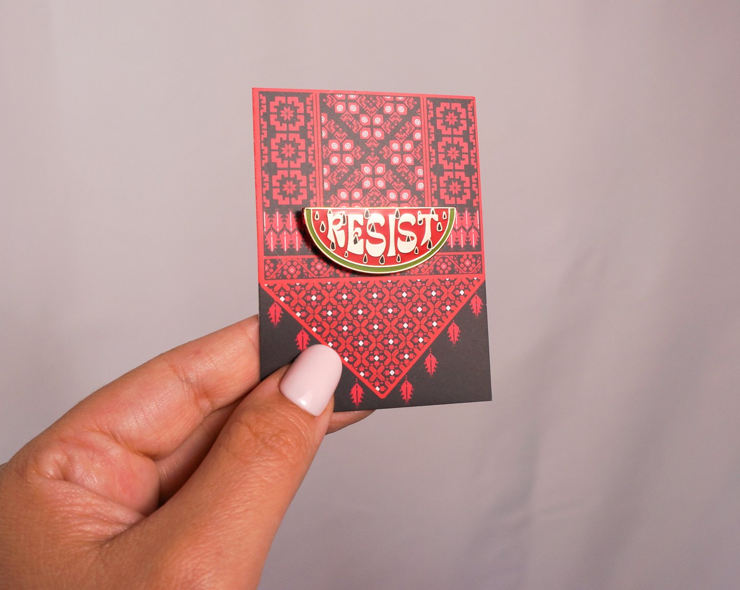 Resist Watermelon Enamel Pin