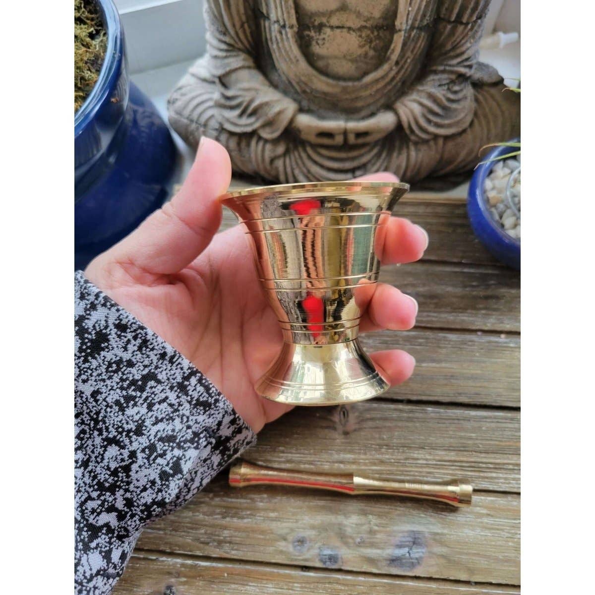 Small Brass Mortar And Pestle Set Apothecary Small Mortar