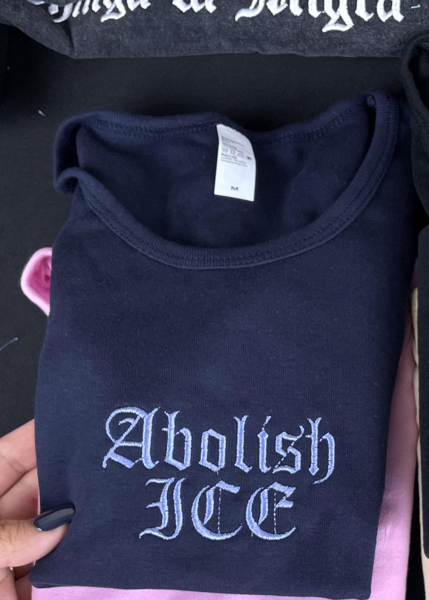 "Abolish Ice" Cropped T-Shirt