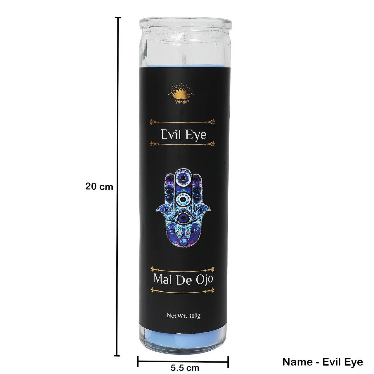 Evil Eye 7-Day Ritual Candle (8" x 2")