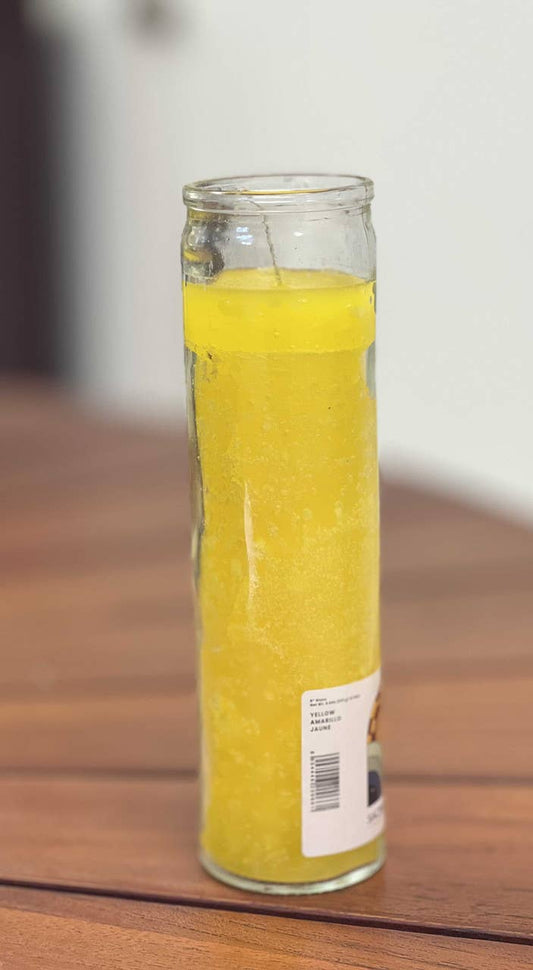 Yellow 7-Day Candle (8" x 2")
