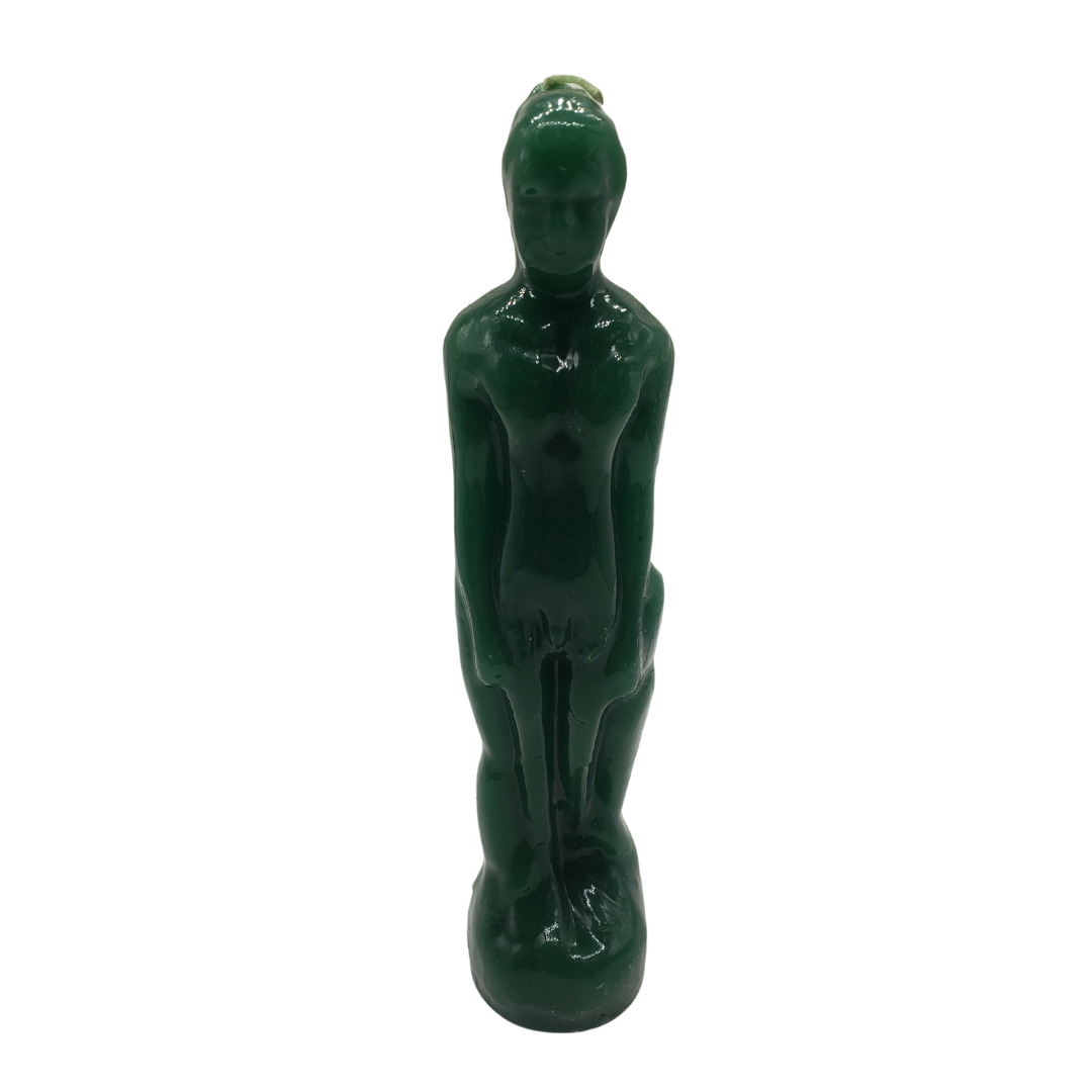 Green Masculine Candle (8")
