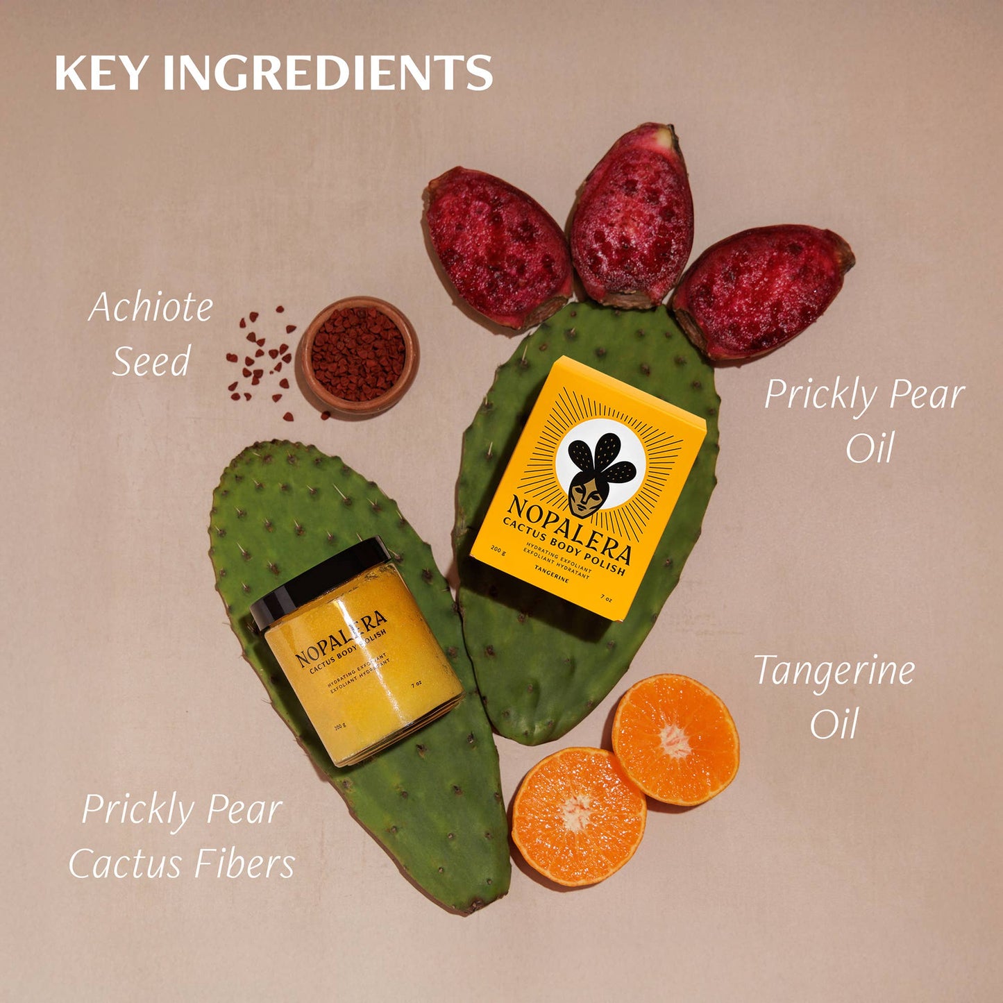 Nopalera Tangerine Cactus Body Polish (7oz)