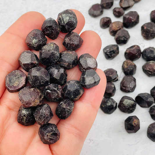 Tumbled/Rough Deep Red Garnet