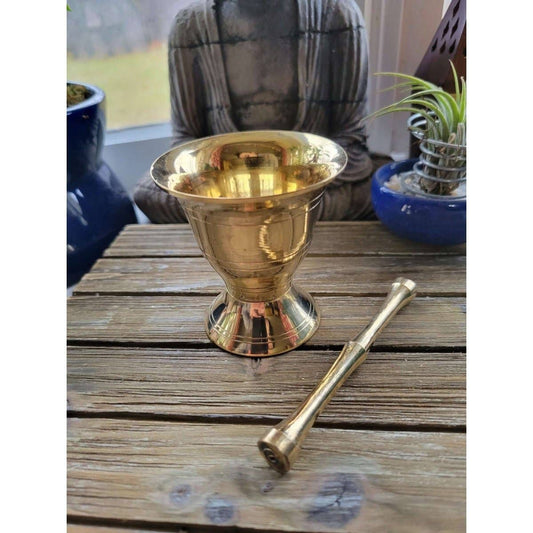 Small Brass Mortar And Pestle Set Apothecary Small Mortar