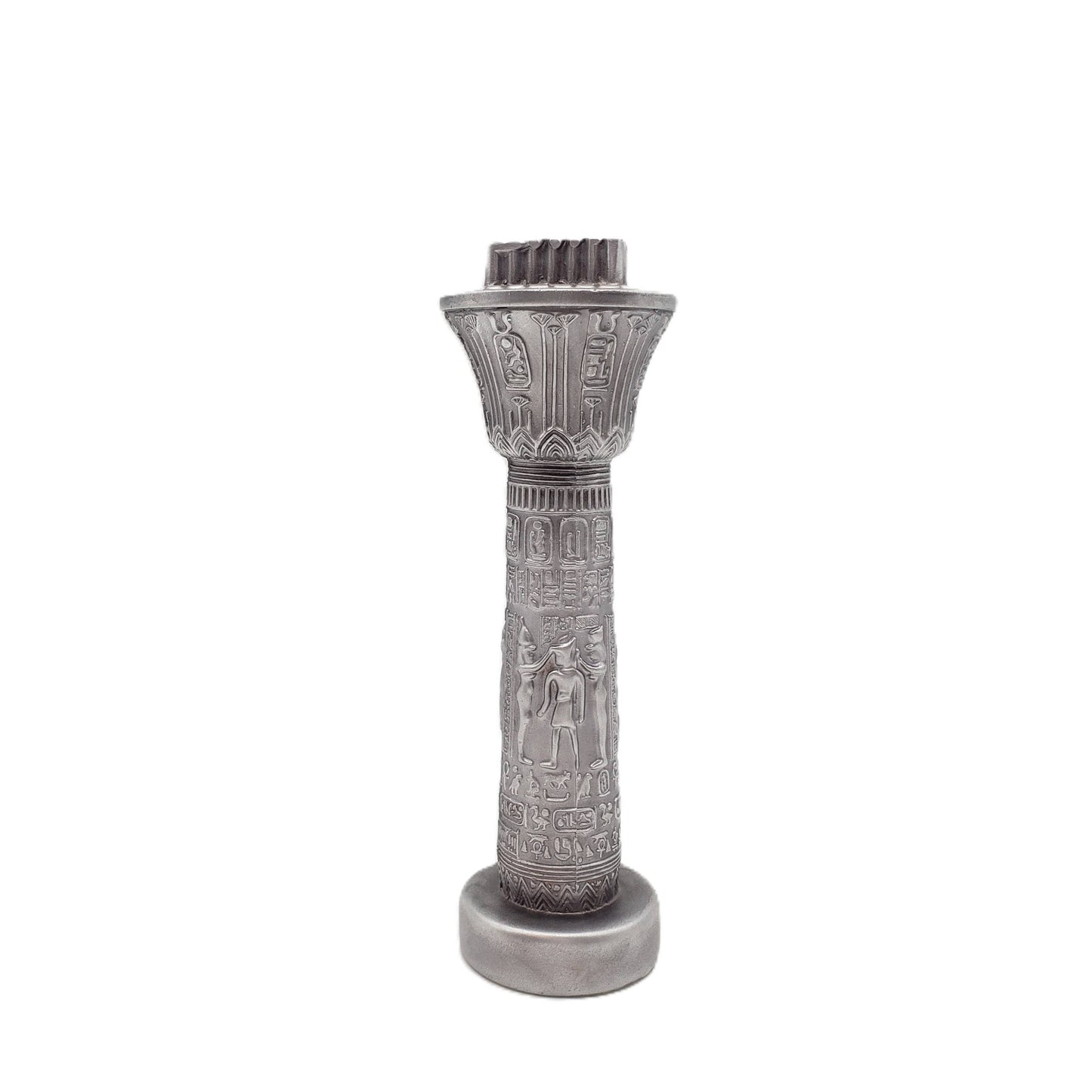Egyptian Pillar Candlestick Holder (6.5")