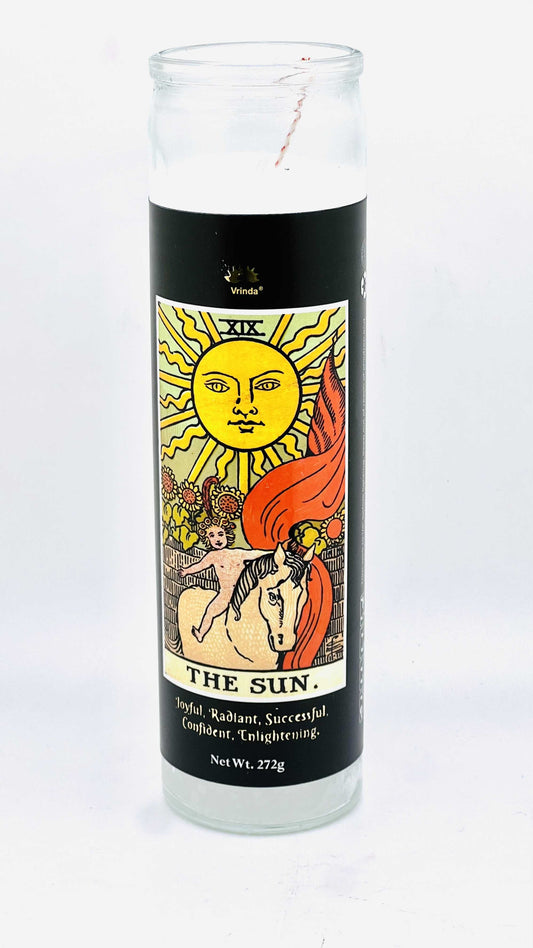 The Sun Tarot Candle (8" x 2")