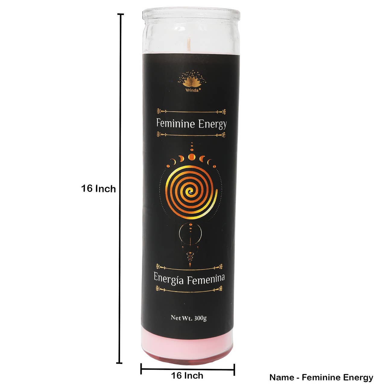 Feminine Energy 7-Day Ritual Candle (8" x 2")