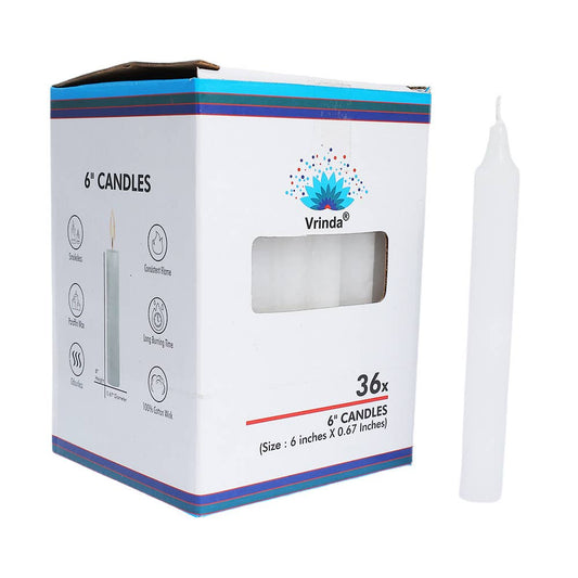 White Taper Candles
