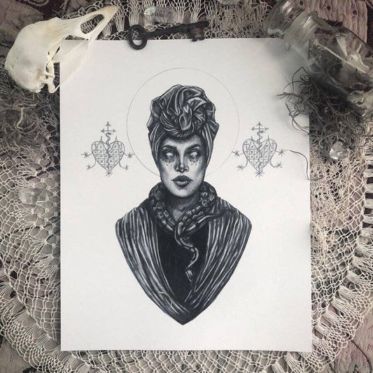 Marie Laveau, The Voodoo Queen Fine Art Print (5" x 7")
