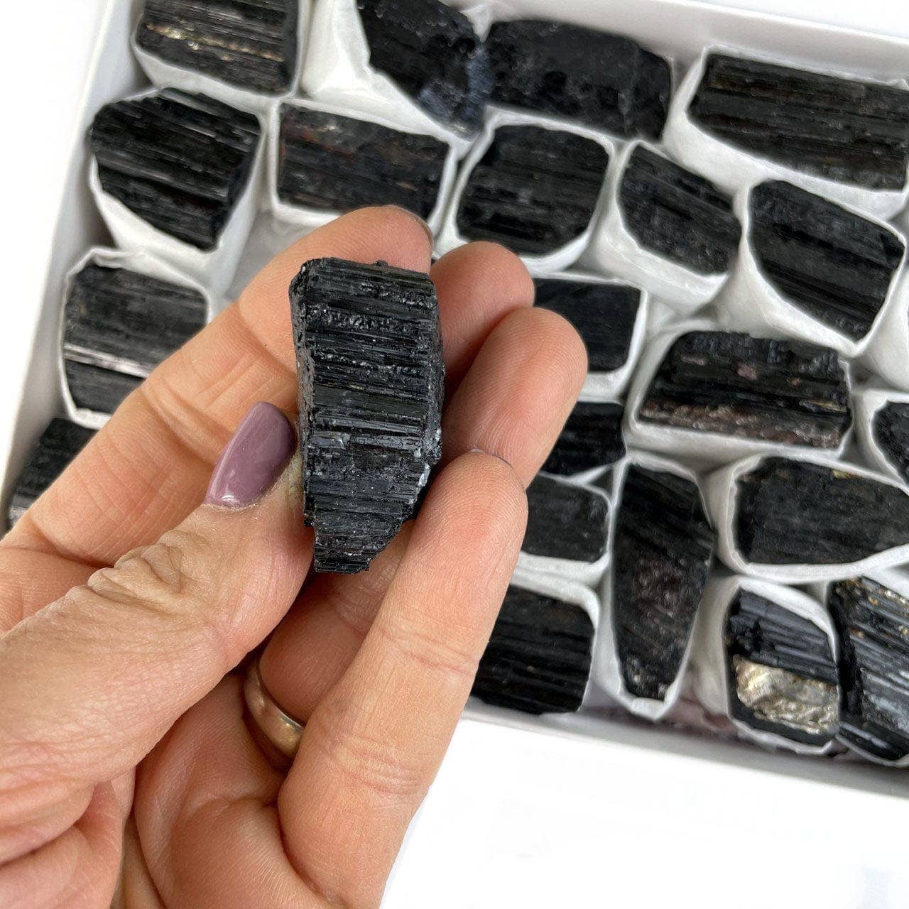 Raw Black Tourmaline Crystal